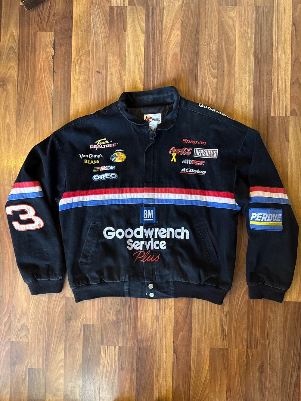 Vintage 1990s Dale Earnhardt Goodwrench NASCAR Racing Jacket XL Chase Authentics